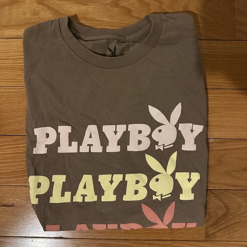 Playboy Brown Graphic T-Shirt